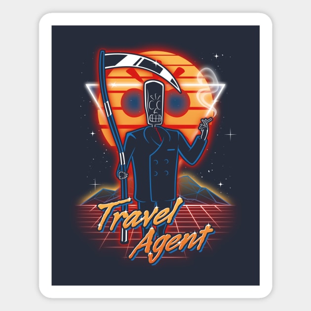 Retro Travel Agent Magnet by Olipop